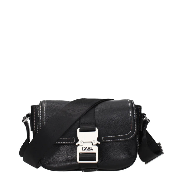 Karl Lagerfeld Sample Sale | Karl Lagerfeld Black Leather Crossbody Bag - | Designer outlet
