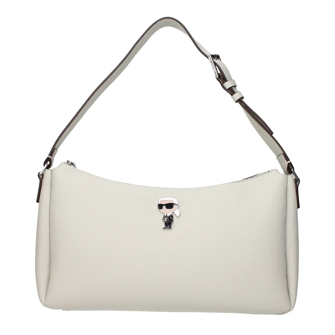 Karl Lagerfeld Sample Sale | Karl Lagerfeld Gray Leather Shoulder Bag - | Designer outlet