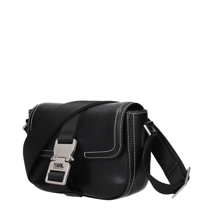 Karl Lagerfeld Sample Sale | Karl Lagerfeld Black Leather Crossbody Bag - | Designer outlet