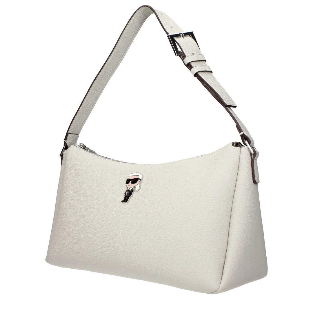 Karl Lagerfeld Sample Sale | Karl Lagerfeld Gray Leather Shoulder Bag - | Designer outlet