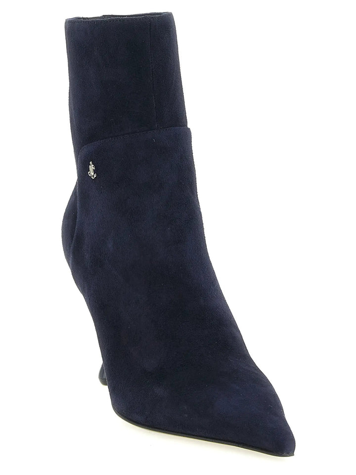Jimmy Choo Sample Sale | Jimmy Choo Blue Leather Ankle Boots - | Designer outlet