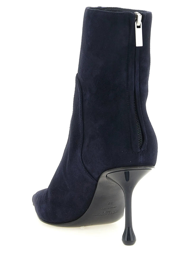 Jimmy Choo Sample Sale | Jimmy Choo Blue Leather Ankle Boots - | Designer outlet