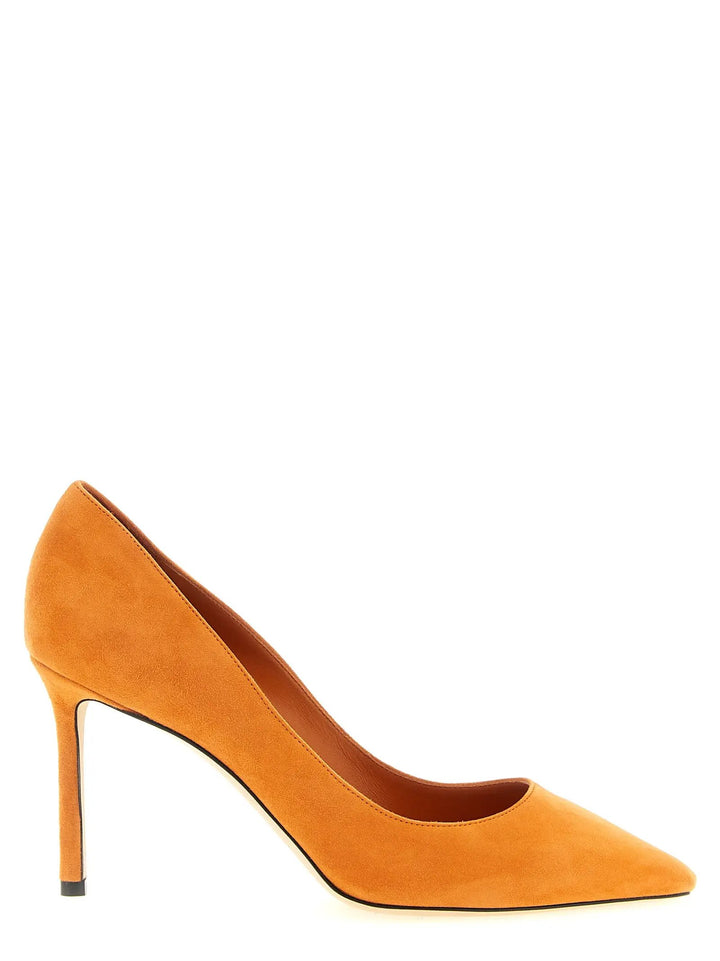 Jimmy Choo Sample Sale | Jimmy Choo Orange Leather High Heel Pumps - | Designer outlet