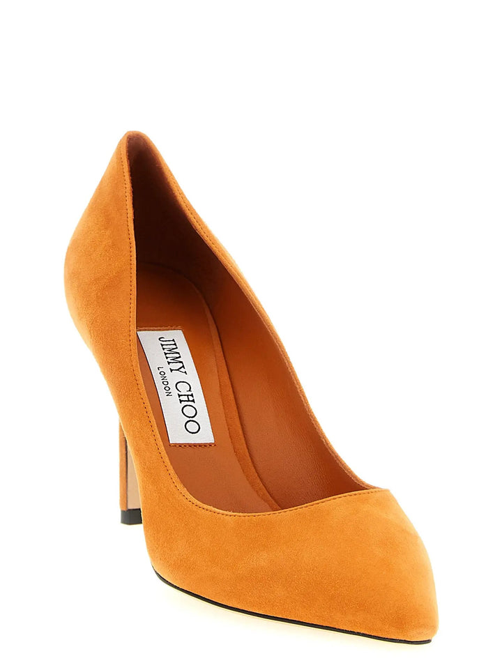 Jimmy Choo Sample Sale | Jimmy Choo Orange Leather High Heel Pumps - | Designer outlet