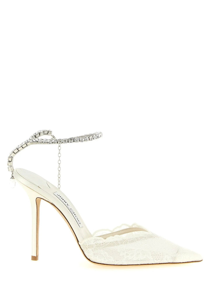 Jimmy Choo Sample Sale | Jimmy Choo White Tencel High Heel Pumps - | Designer outlet