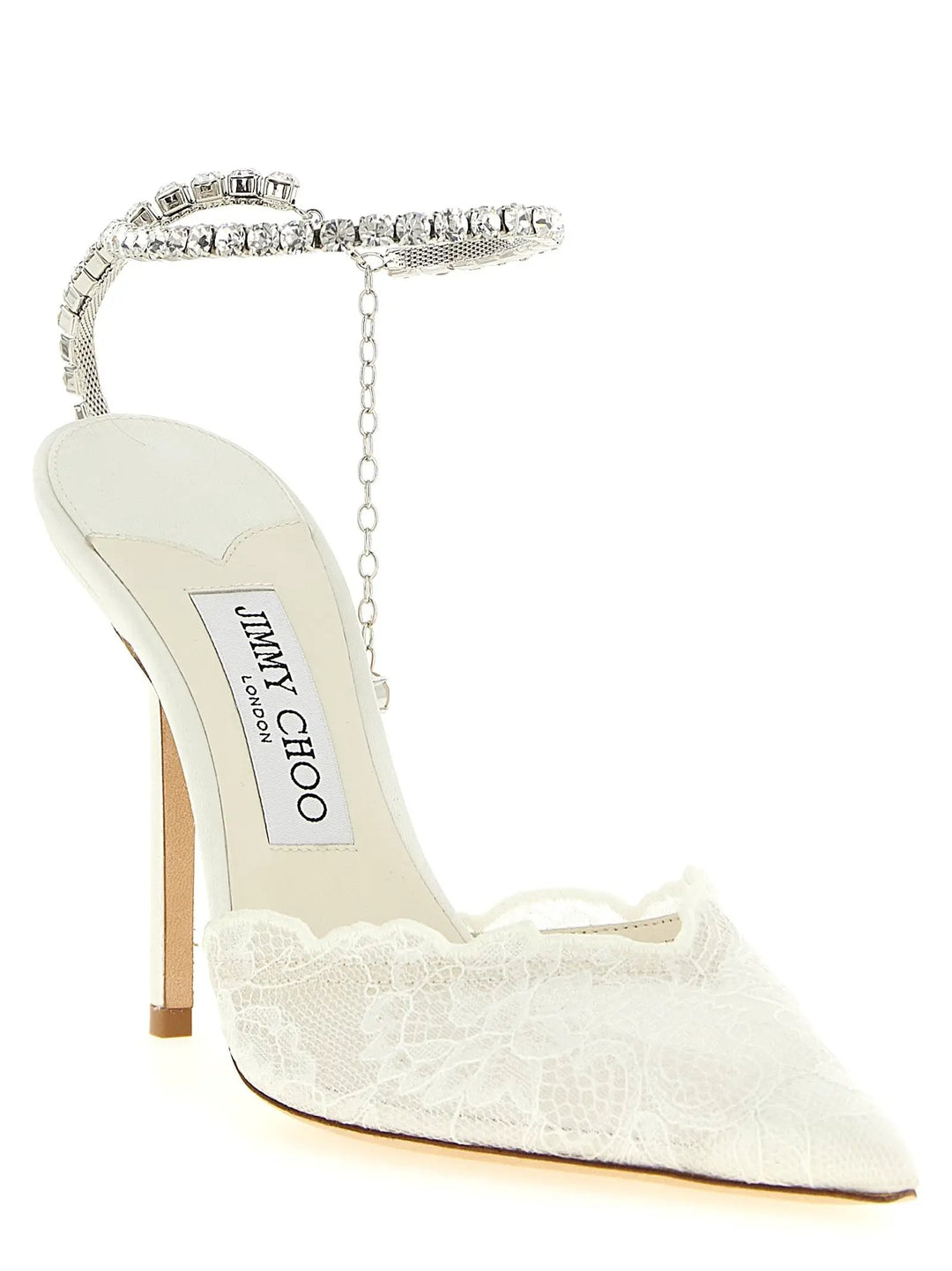 Jimmy Choo Sample Sale | Jimmy Choo White Tencel High Heel Pumps - | Designer outlet