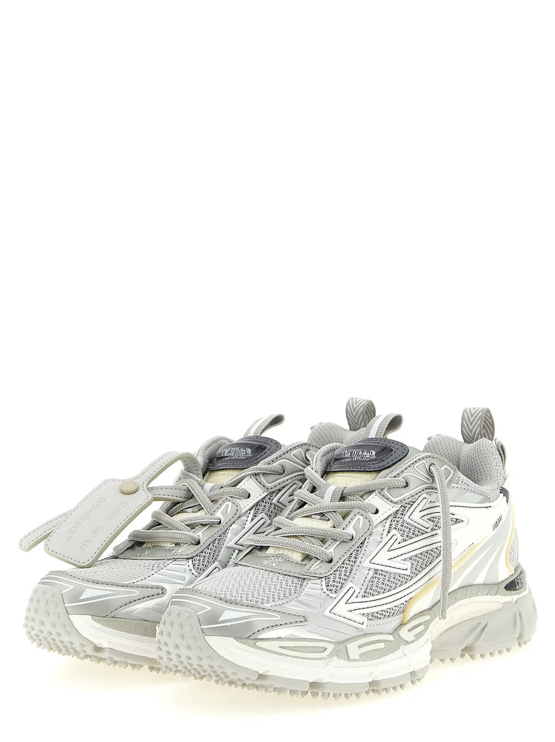 Off-White Sample Sale | Off-White Gray Polyethylene Athletic Sneakers - | Designer outlet