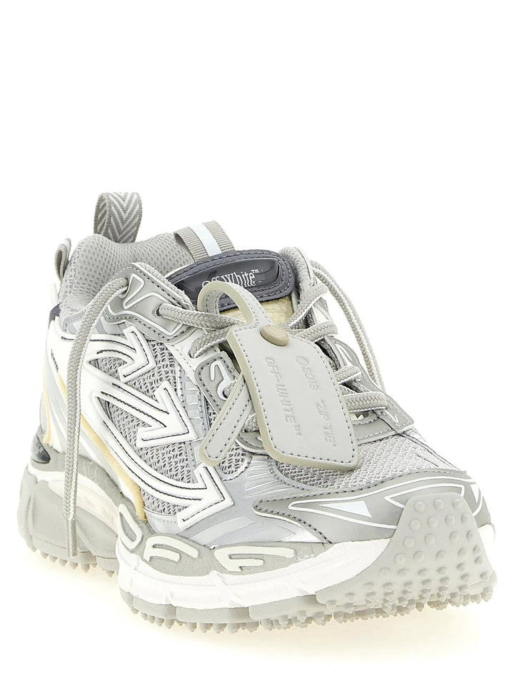 Off-White Sample Sale | Off-White Gray Polyethylene Athletic Sneakers - | Designer outlet