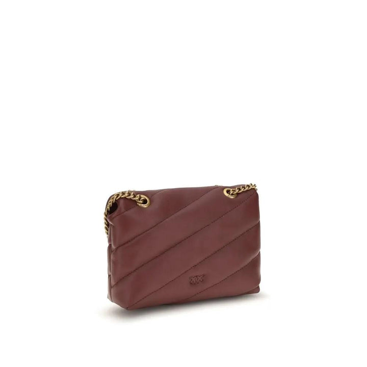 PINKO Sample Sale | PINKO Bordeaux Calf Leather Bos Taurus Shoulder Bag - | Designer outlet