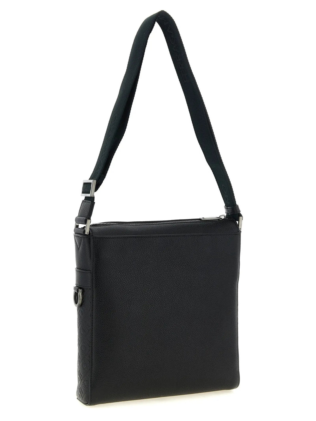 Ferragamo Sample Sale | Ferragamo Black Calfskin Crossbody Bag - | Designer outlet