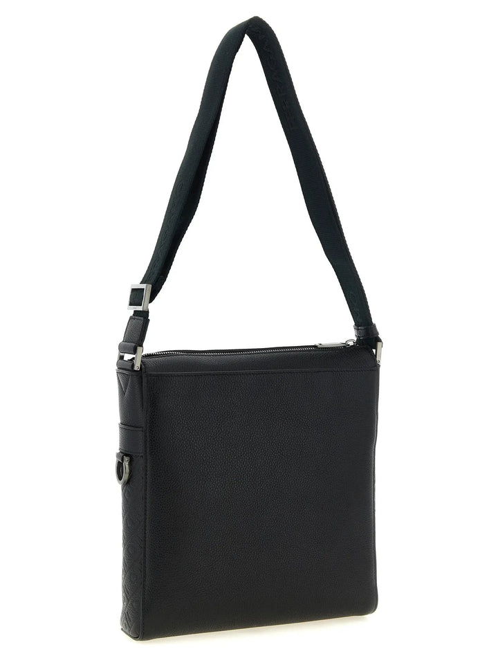 Ferragamo Sample Sale | Ferragamo Black Calfskin Crossbody Bag - | Designer outlet