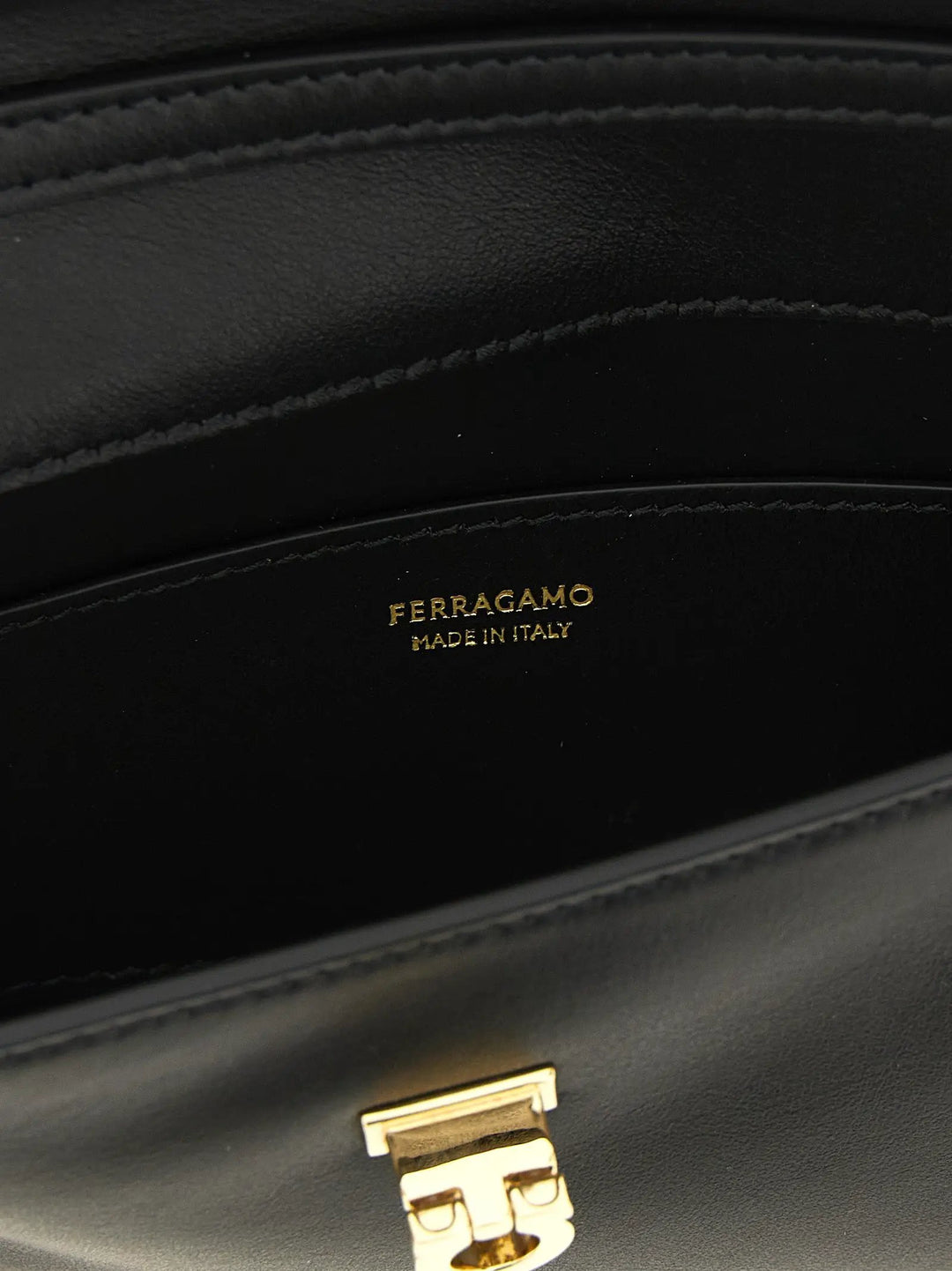 Ferragamo Sample Sale | Ferragamo Black Calfskin Clutch Bag - | Designer outlet
