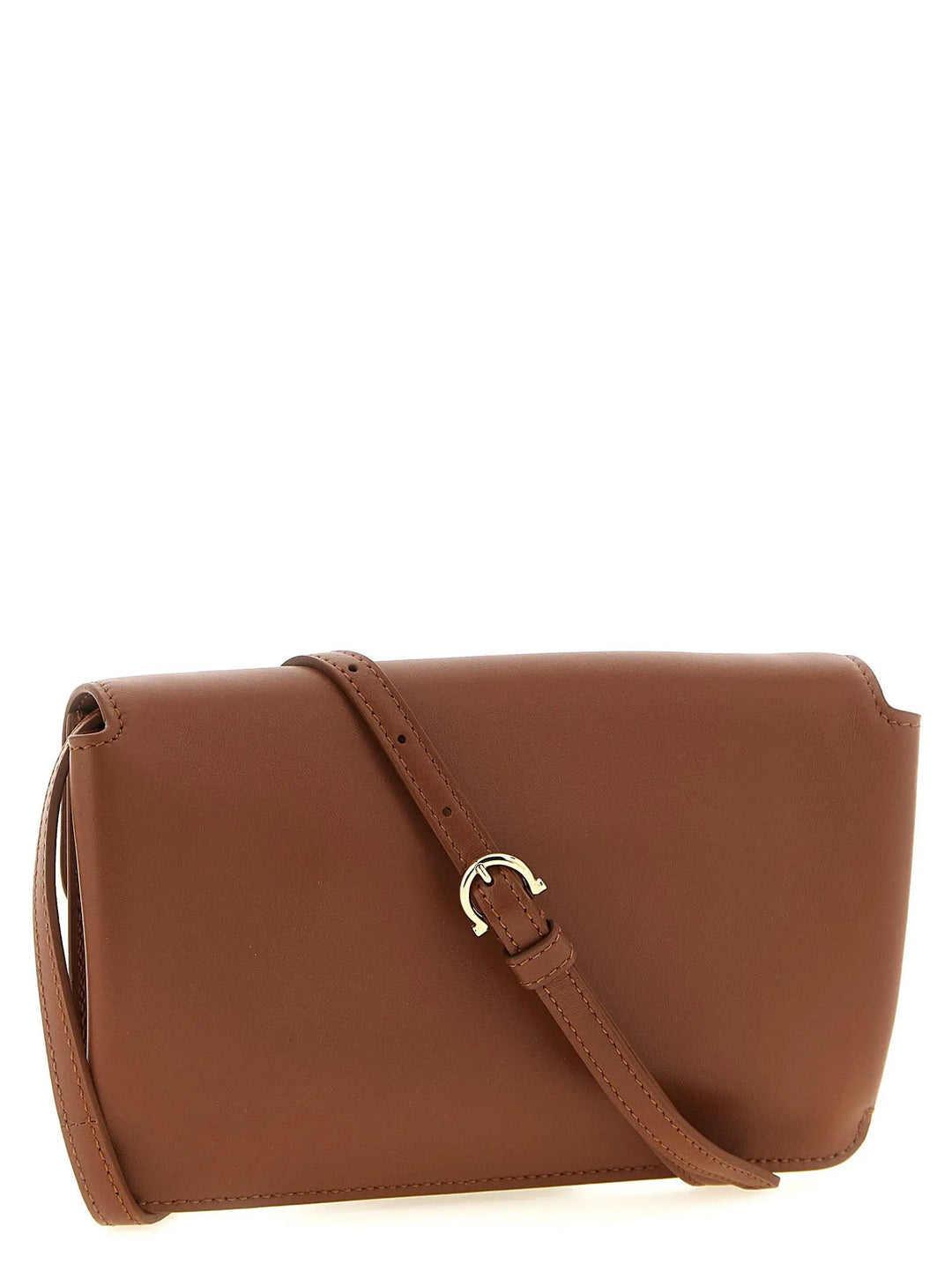 Ferragamo Sample Sale | Ferragamo Brown Calfskin Clutch Bag - | Designer outlet