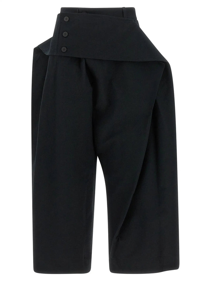 Issey Miyake Sample Sale | Issey Miyake Black Polyester Casual Pants - | Designer outlet