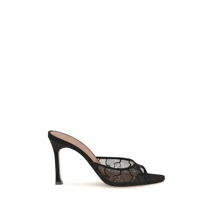 Amina Muaddi Sample Sale | Amina Muaddi Black Fabric Pumps - | Designer outlet