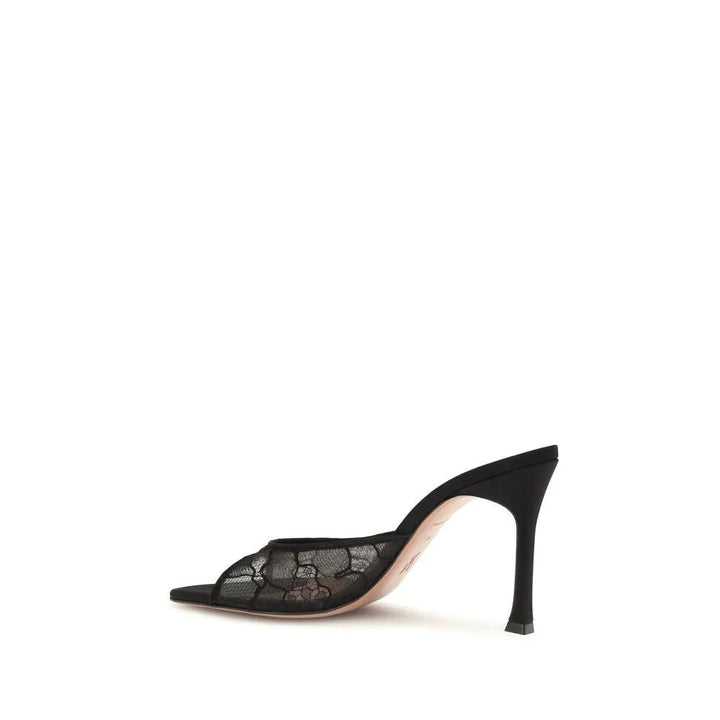 Amina Muaddi Sample Sale | Amina Muaddi Black Fabric Pumps - | Designer outlet