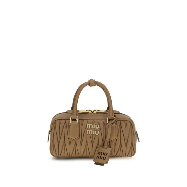 Miu Miu Sample Sale | Miu Miu Beige Calf Leather Bos Taurus Handbag - | Designer outlet