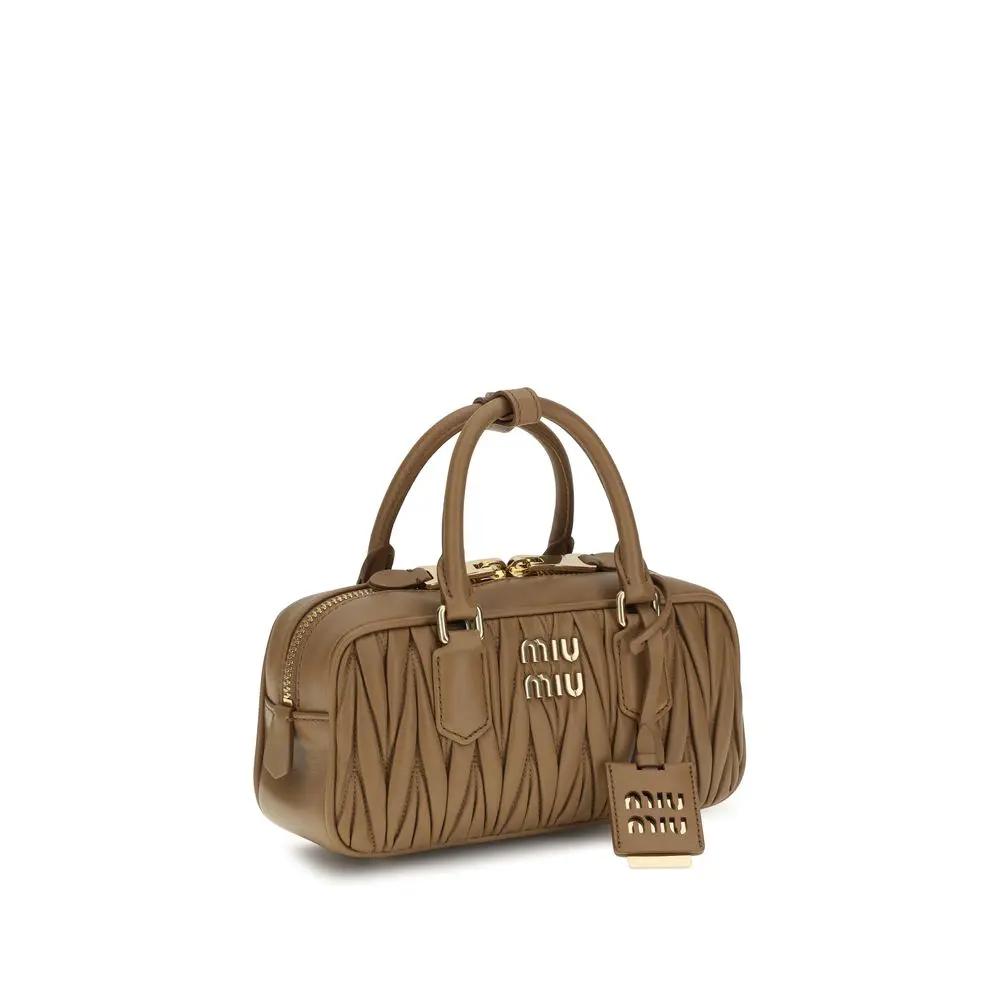 Miu Miu Sample Sale | Miu Miu Beige Calf Leather Bos Taurus Handbag - | Designer outlet