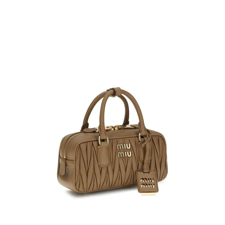 Miu Miu Sample Sale | Miu Miu Beige Calf Leather Bos Taurus Handbag - | Designer outlet