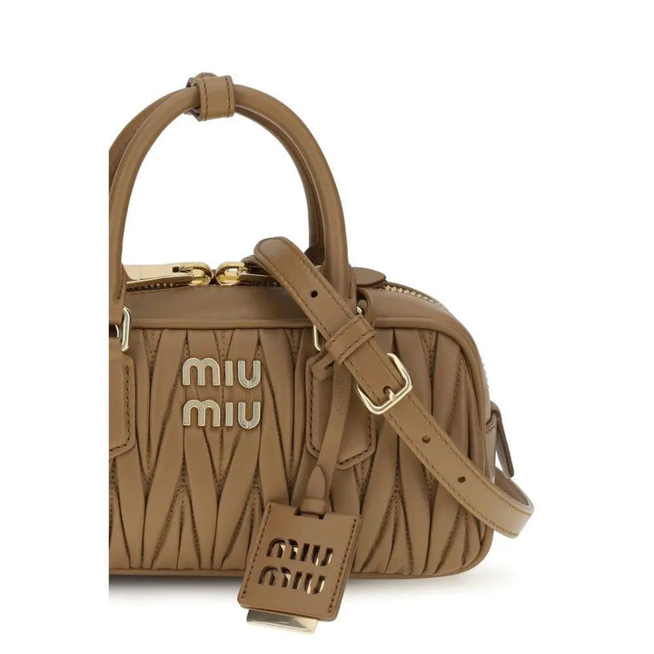 Miu Miu Sample Sale | Miu Miu Beige Calf Leather Bos Taurus Handbag - | Designer outlet