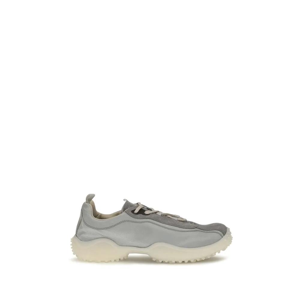 Miu Miu Sample Sale | Miu Miu Gray Recycled Polyamide Chunky Sneakers - | Designer outlet