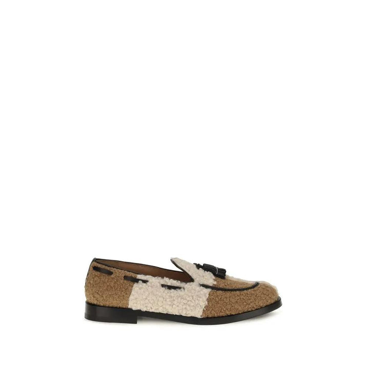 Fratelli Rossetti Sample Sale | Fratelli Rossetti Beige Fabric Slip-On Loafers - | Designer outlet