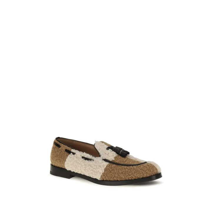 Fratelli Rossetti Sample Sale | Fratelli Rossetti Beige Fabric Slip-On Loafers - | Designer outlet