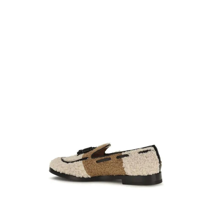 Fratelli Rossetti Sample Sale | Fratelli Rossetti Beige Fabric Slip-On Loafers - | Designer outlet