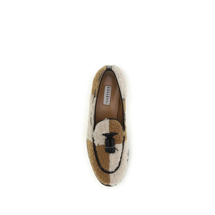 Fratelli Rossetti Sample Sale | Fratelli Rossetti Beige Fabric Slip-On Loafers - | Designer outlet