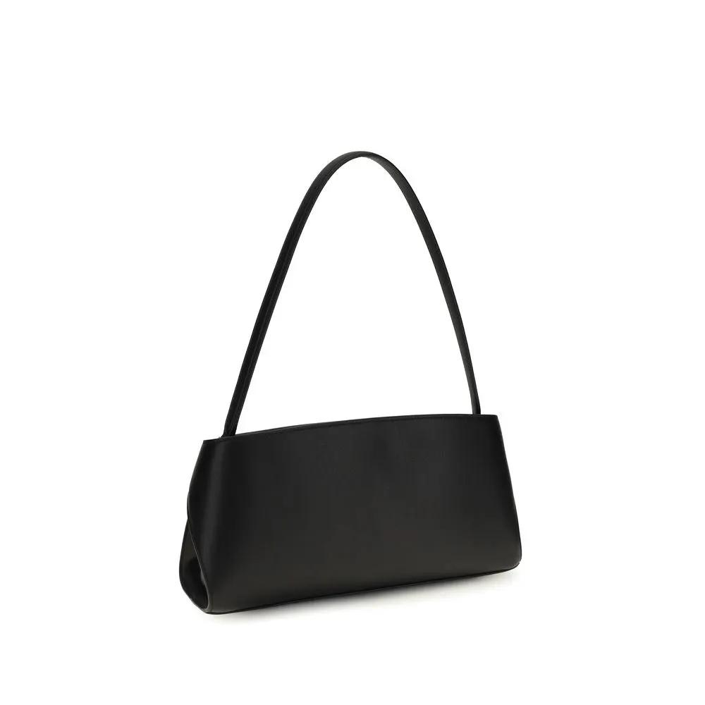 Ferragamo Sample Sale | Ferragamo Black Calf Leather Bos Taurus Shoulder Bag - | Designer outlet