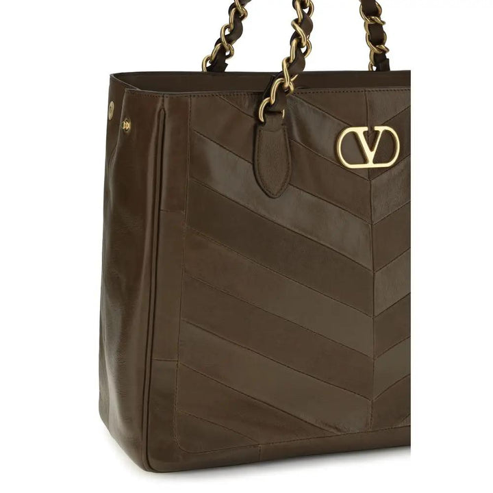Valentino Garavani Sample Sale | Valentino Garavani Brown Calf Leather Bos Taurus Shoulder Bag - | Designer outlet