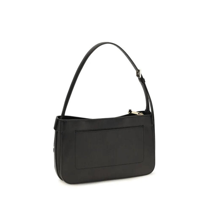 Ferragamo Sample Sale | Ferragamo Black Calf Leather Bos Taurus Shoulder Bag - | Designer outlet