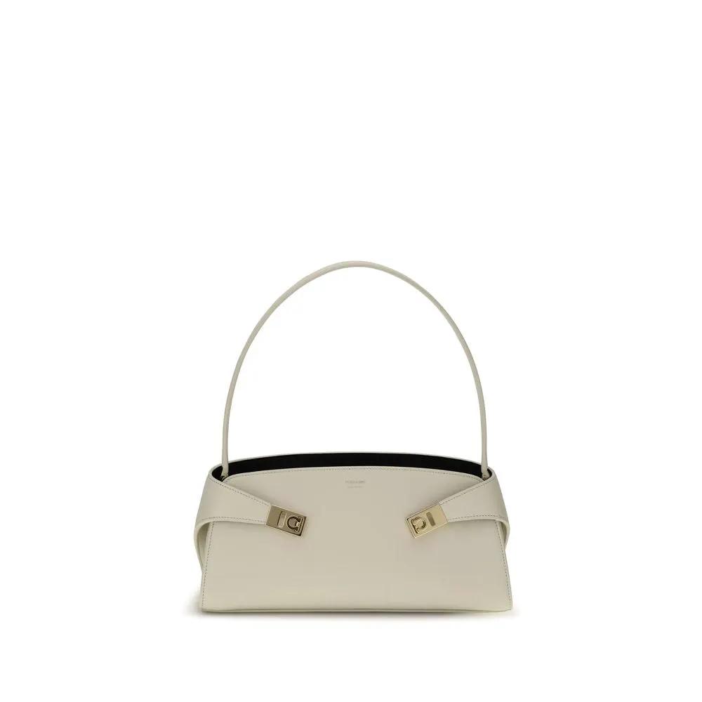 Ferragamo Sample Sale | Ferragamo Beige Calf Leather Bos Taurus Shoulder Bag - | Designer outlet