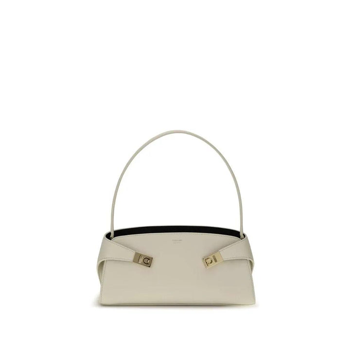 Ferragamo Sample Sale | Ferragamo Beige Calf Leather Bos Taurus Shoulder Bag - | Designer outlet