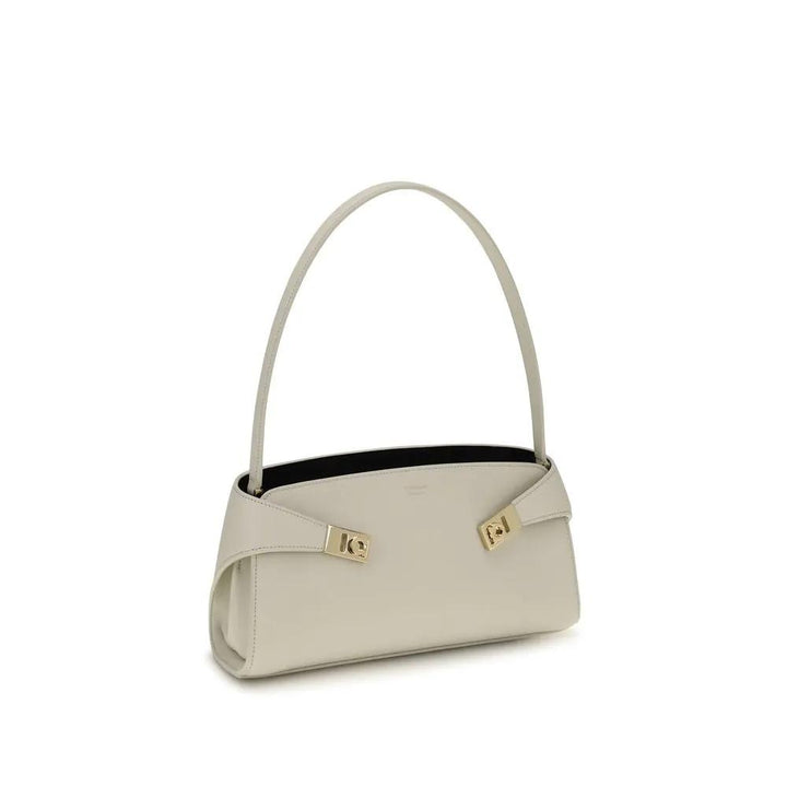 Ferragamo Sample Sale | Ferragamo Beige Calf Leather Bos Taurus Shoulder Bag - | Designer outlet