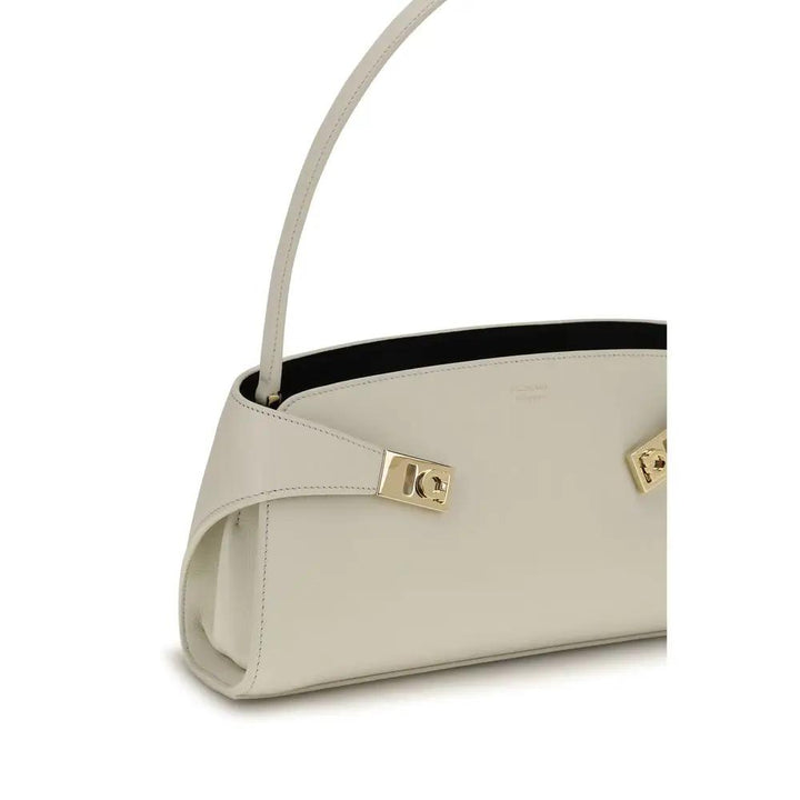 Ferragamo Sample Sale | Ferragamo Beige Calf Leather Bos Taurus Shoulder Bag - | Designer outlet