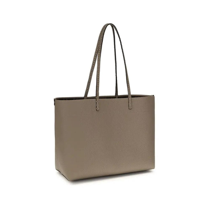 Fendi Sample Sale | Fendi Beige Calf Leather Bos Taurus Shoulder Bag - | Designer outlet