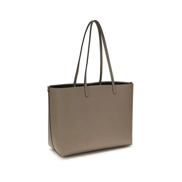 Fendi Sample Sale | Fendi Beige Calf Leather Bos Taurus Shoulder Bag - | Designer outlet