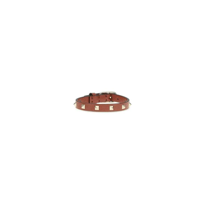 Valentino Garavani Sample Sale | Valentino Garavani Brown Calf Leather Bos Taurus Bracelet - | Designer outlet