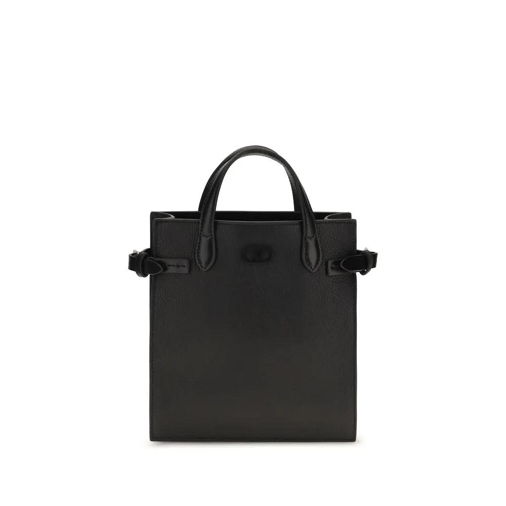Valentino Garavani Sample Sale | Valentino Garavani Black Calf Leather Bos Taurus Shoulder Bag - | Designer outlet