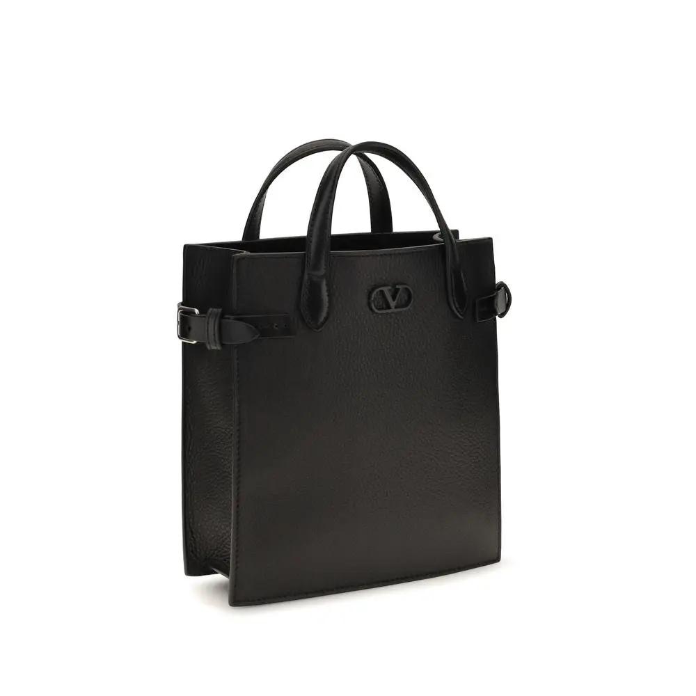 Valentino Garavani Sample Sale | Valentino Garavani Black Calf Leather Bos Taurus Shoulder Bag - | Designer outlet