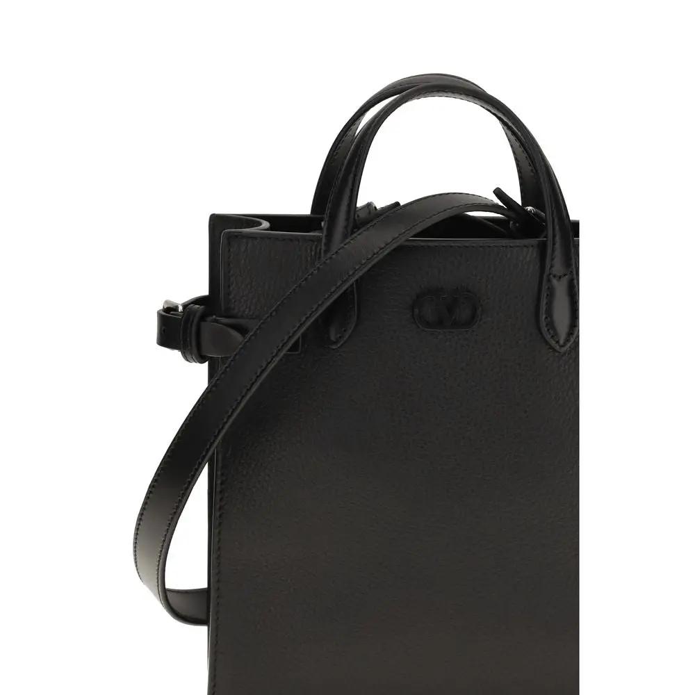 Valentino Garavani Sample Sale | Valentino Garavani Black Calf Leather Bos Taurus Shoulder Bag - | Designer outlet