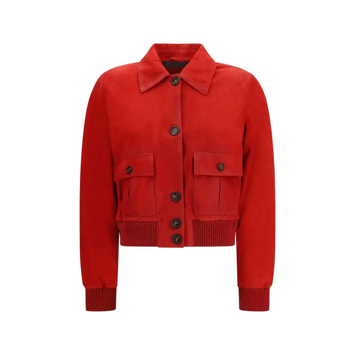 Valstar Sample Sale | Valstar Red Goatskin Full-Length Jacket - | Designer outlet