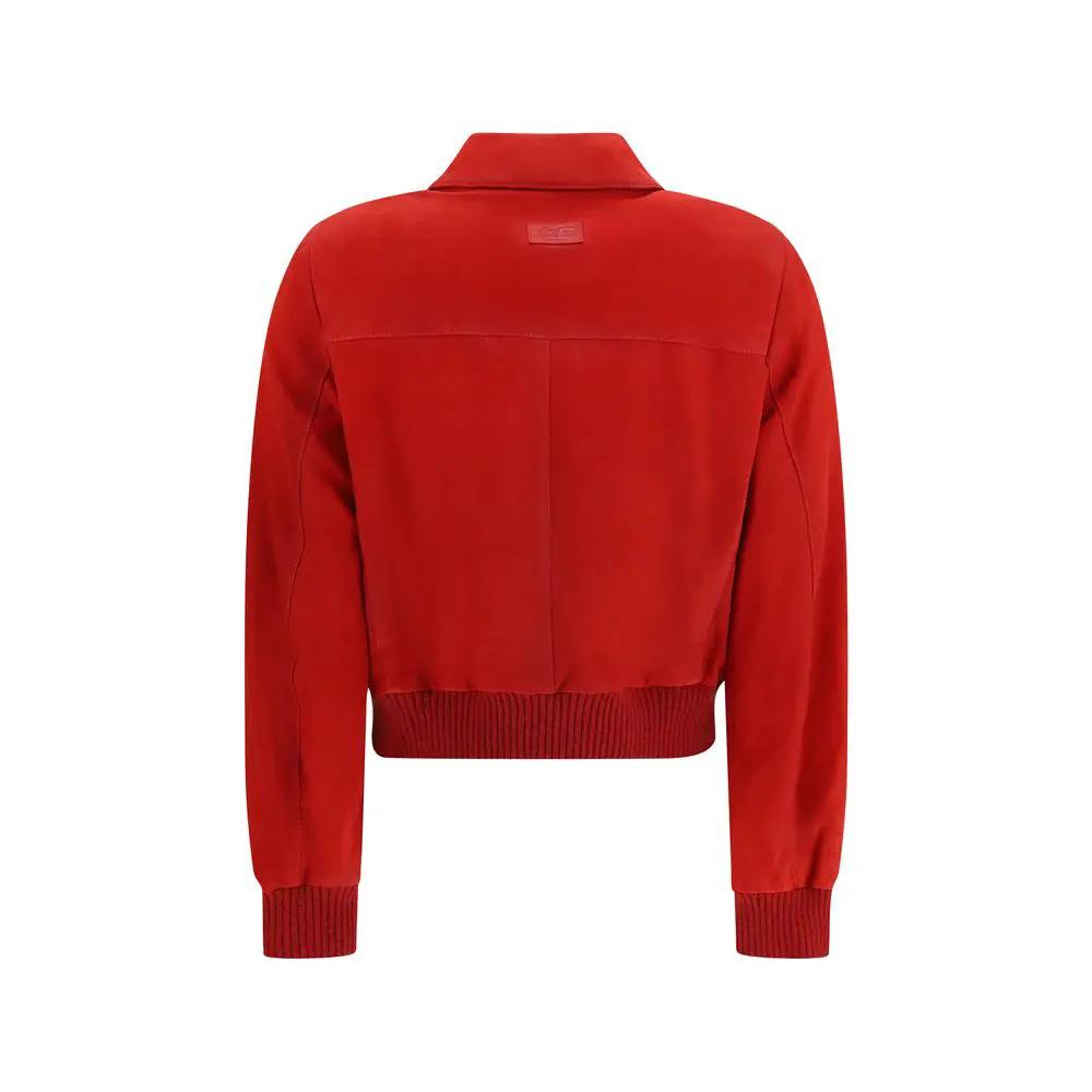 Valstar Sample Sale | Valstar Red Goatskin Full-Length Jacket - | Designer outlet