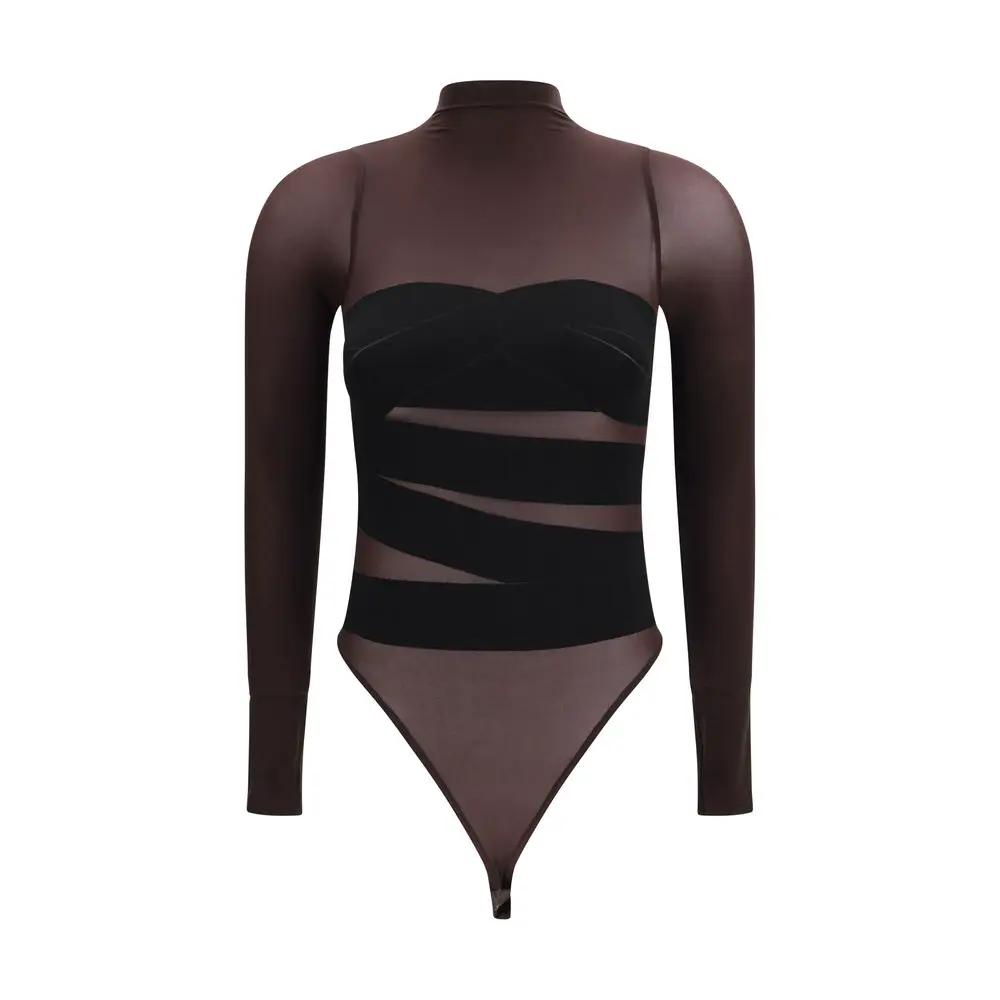 Wolford Sample Sale | Wolford Brown Polyamide Bodysuit - | Designer outlet