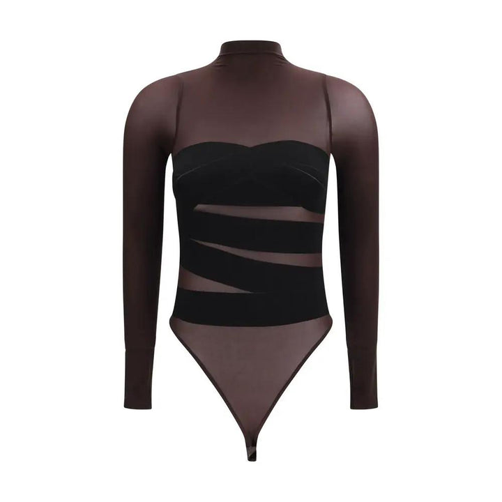 Wolford Sample Sale | Wolford Brown Polyamide Bodysuit - | Designer outlet