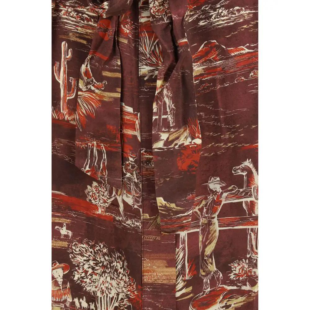 Alemais Sample Sale | Alemais Brown Silk Casual Dress - | Designer outlet
