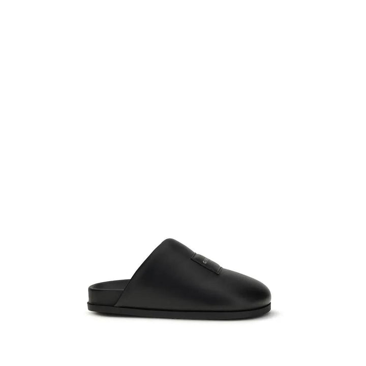 Givenchy Sample Sale | Givenchy Black Calf Leather Bos Taurus Mules - | Designer outlet
