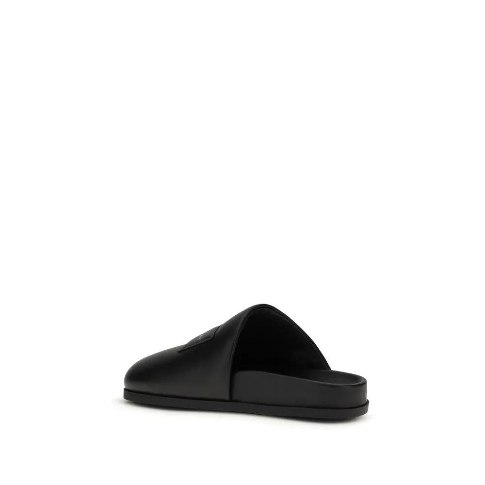 Givenchy Sample Sale | Givenchy Black Calf Leather Bos Taurus Mules - | Designer outlet