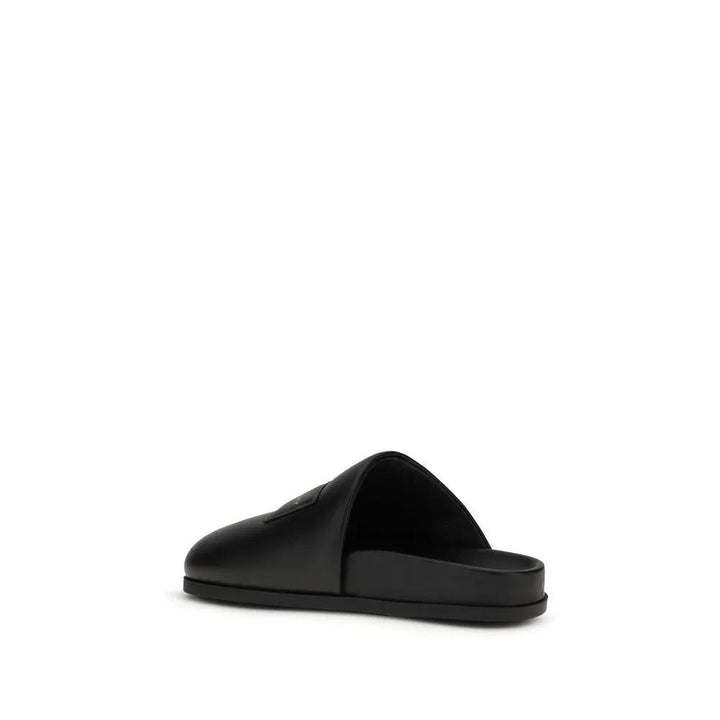 Givenchy Sample Sale | Givenchy Black Calf Leather Bos Taurus Mules - | Designer outlet